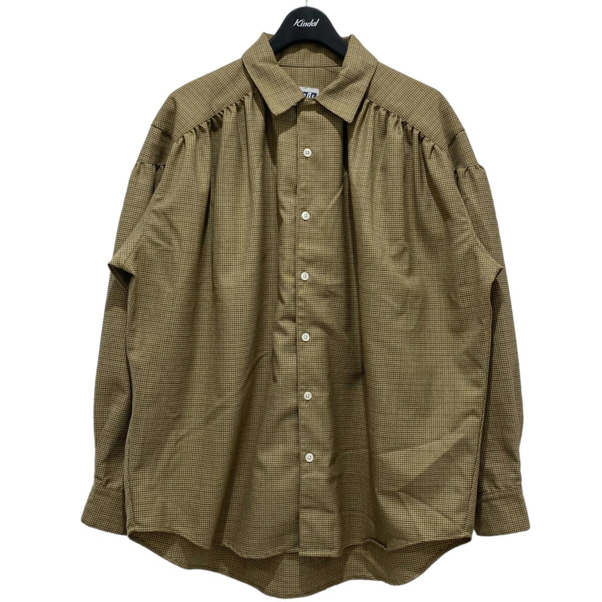 【中古】AiE　PAINTER SHIRT チェックシャツ ブラウン サイズ：M 【101123】（エーアイイー）