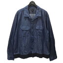 【中古】Engineered Garments　裾リブシャツ Classic Shirt クラシックシャツ ネイビー サイズ：XL 【131123】（エンジニアードガーメンツ）