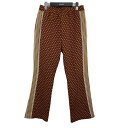 【中古】SASQUATCHfabrix．2023SS 「BOOT CUT RETRO TRACK PANTS」 フレアトラックパンツ オレンジ サイズ：S【価格見直し】