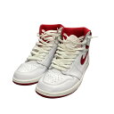 【中古】NIKE「HIGH OG METALLIC RED」 ハイカットスニーカー ホワイト×レッド サイズ：29cm【価格見直し】