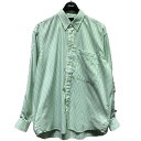 【中古】DAIWA PIER39TECH BUTTON DOWN SHIRTS L／S OXFORD テックボタンダウンシャツ グリーン サイズ：JP：S【価格見直し】