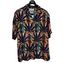 【中古】WACKO MARIA BUDSPOOL 舐達磨 HAWAIIAN SHIRT TYPE 1 パープル サイズ：L 【251123】（ワコマリア）