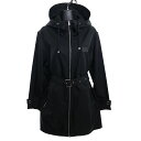 【中古】BURBERRYフーデッドジップジャケット Knighton Logo Patch Hooded Raincoat ブラック サイズ：38【価格見直し】