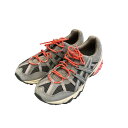 【中古】ASICS 「GEL-NIMBUS 9」 ローカットスニーカー グレー サイズ：28cm 【301123】（アシックス）