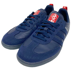 【中古】adidas×Orchard×New England Revolution　23AW SAMBA ADVサンバアドバンススニーカー靴Skateboarding ブルー サイズ：US8 1／2(26．5cm) 【011223】（アディダス オーチャード×ニューイングランド レボリューション）