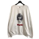 【中古】WACKO MARIA　BOB DYLAN 裏起毛スウェット ホワイト サイズ：2XL相当 【021223】（ワコマリア）