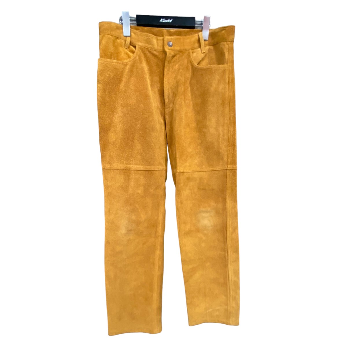 【中古】Varde77 ｢VINTAGE SUEDE PANTS｣スエードレザーパンツ キャメル サイズ：3 【021223】（バルデ77）