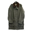 【中古】Barbour　2022AW 「BORDER WAX JACKET」 コットンジャケット オリーブ サイズ：38 【031223】（バーブァー）