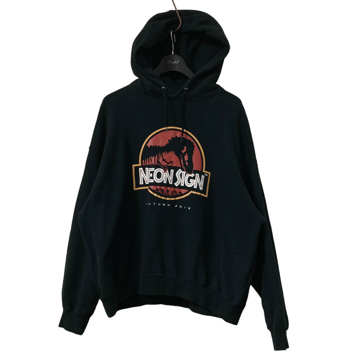 yÁzNEON SIGN@uDinosaur Hoodiev tgvgp[J[ ubN TCYF46 y051223zilITCj