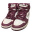 【中古】NIKE　「AIR JORDAN 1 RETRO HIGH OG」ハイカットスニーカー ボルドー×ホワイト サイズ：28．5 【061223】（ナイキ）