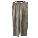 【中古】SASQUATCHfabrix．　WOOL LINEN SLACKS -ASH BEIGE- 22AW-PA9-017 ベージュ サイズ：L 【111223】（サスクワァッチファブリックス．）