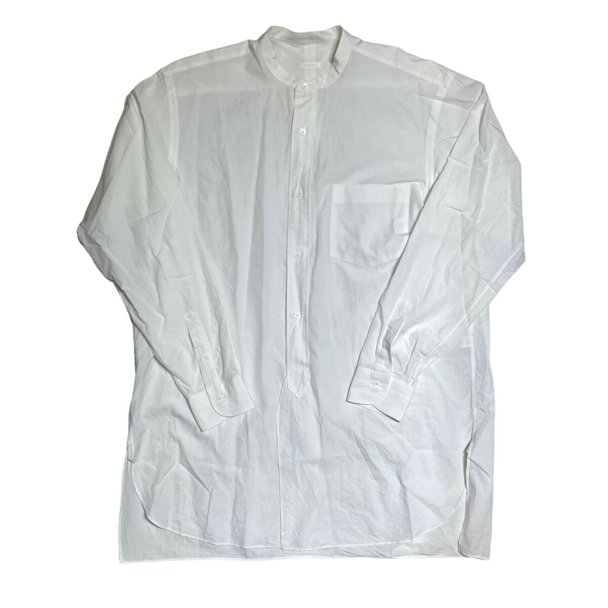 yÁzCOMOLI@2021SS BAND COLLAR SHIRT ohJ[Vc zCg TCYF3 y161223ziRj