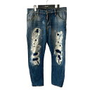 【中古】DSQUARED2 CLASSIC KENNY TWIST JEAN S71LA0805 インディゴ サイズ：46 【181223】（ディースクエアード）