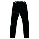 【中古】TAKAHIROMIYASHITA TheSoloIst．× MINEDENIM2021SS 「slim straight 6 pocket noise jean．」デニムパンツ ブラック サイズ：28【価格見直し】