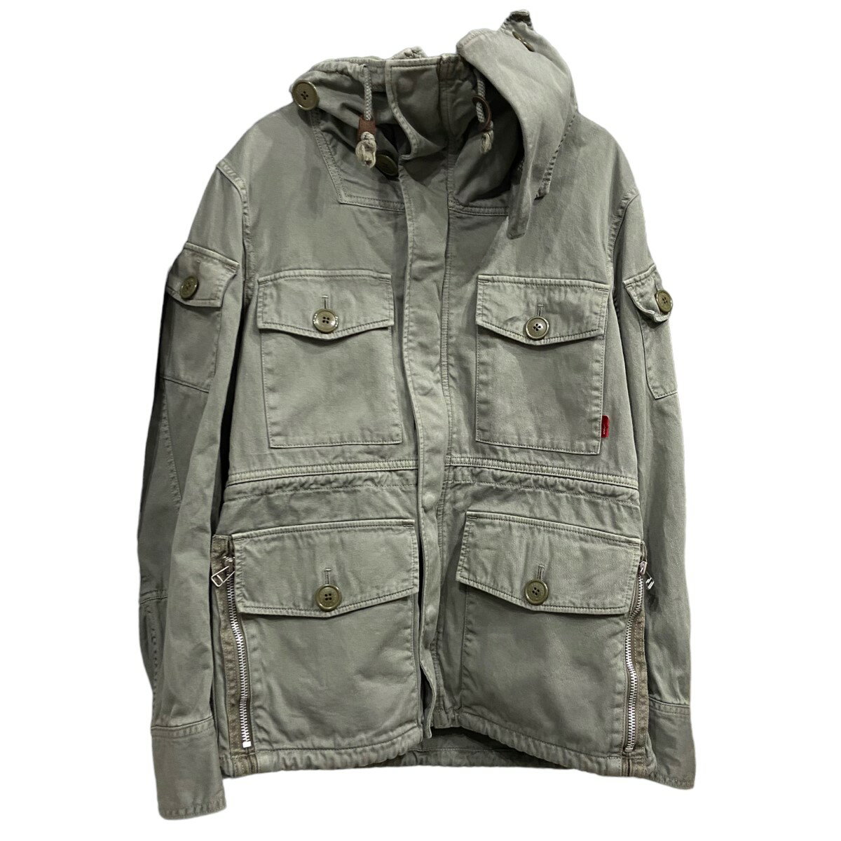 【中古】WTAPS14SS 「PARASMOCK」ミリタリージャケット カーキ サイズ：1【価格見直し】