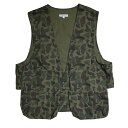 【中古】Engineered Garments 2023SS Fowl Vest Camo ベスト オリーブ サイズ：S 【271223】（エンジニアードガーメンツ）