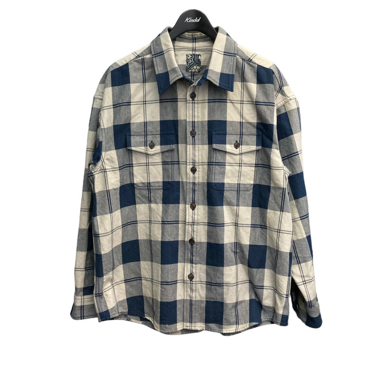 【中古】VISVIM2020AW  シャツジャケット ライトグレー サイズ：2