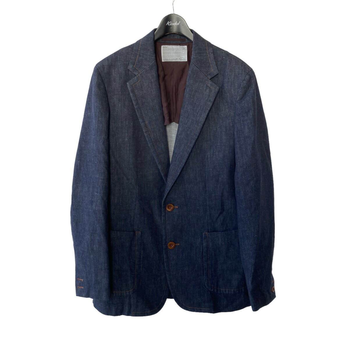 【中古】kolor23SS denim single-breasted Blazer 23SCM-J02108 インディゴ サイズ：3【価格見直し】