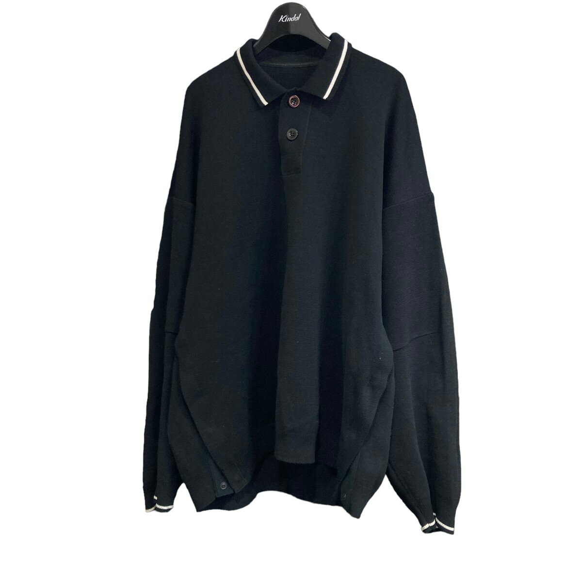 【中古】sacai23SS「Milano Rib Knit Pullover」ミラノニットプルオーバーシャツ ブラック サイズ：4【価格見直し】