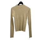 【中古】CLANEH N RIB KNIT TOPS ニット ベージュ サイズ：1【価格見直し】