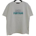 【中古】LOUIS VUITTON　エンブロイダードビーズコットンTシャツ ホワイト サイズ：S 【010124】（ルイヴィトン）