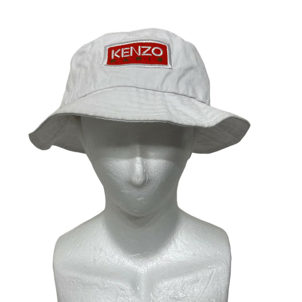 【中古】KENZO　バケットハット ホワ