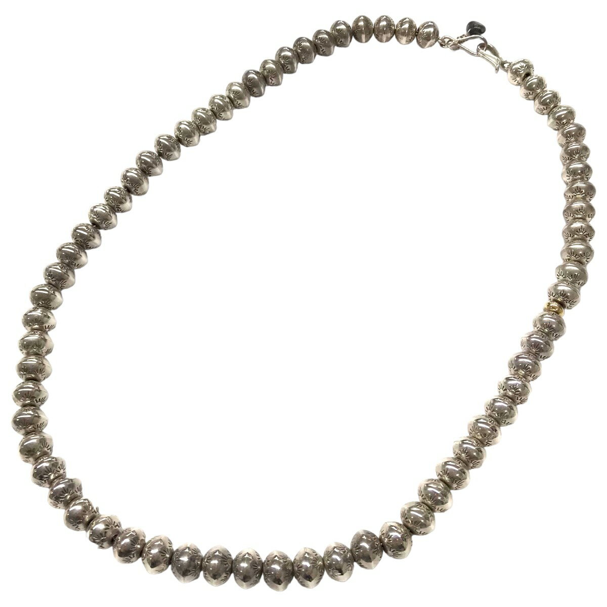 【中古】HERPO「Silver Beads Necklace（51cm）」シルバーネックレス シルバー×ゴールド サイズ：51cm【価格見直し】のサムネイル