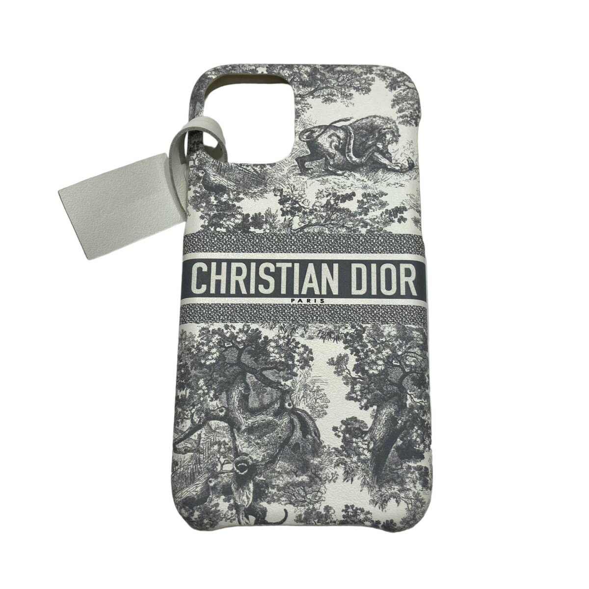 【中古】Christian Dior　13 PRO iPhoneケース グレー×ホワイト サイズ：- 【100124】（クリスチャンディオール）