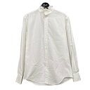 【中古】CELINE　21AW ｢Classic Shirt Cotton Poplin｣クラシックフリルシャツ ホワイト サイズ：37 【120124】（セリーヌ）