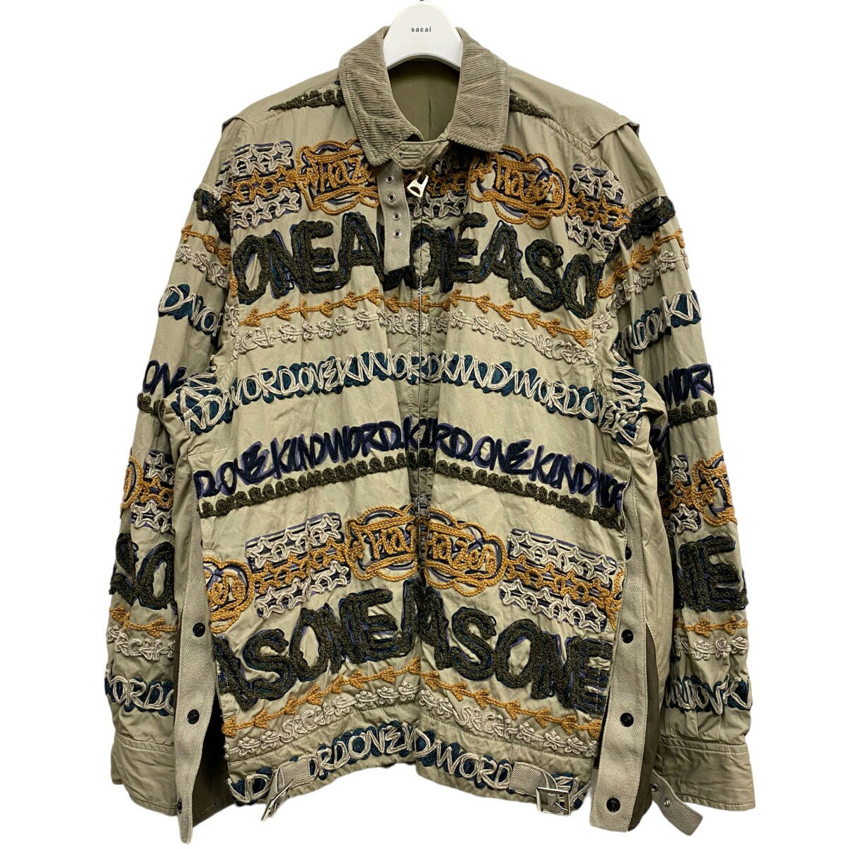 šsacaiERIC HAZE23SSCode Embroidery Cotton BlousonɽZIPUP㥱åȥ֥륾  2(С) 130124ۡʥ åإ