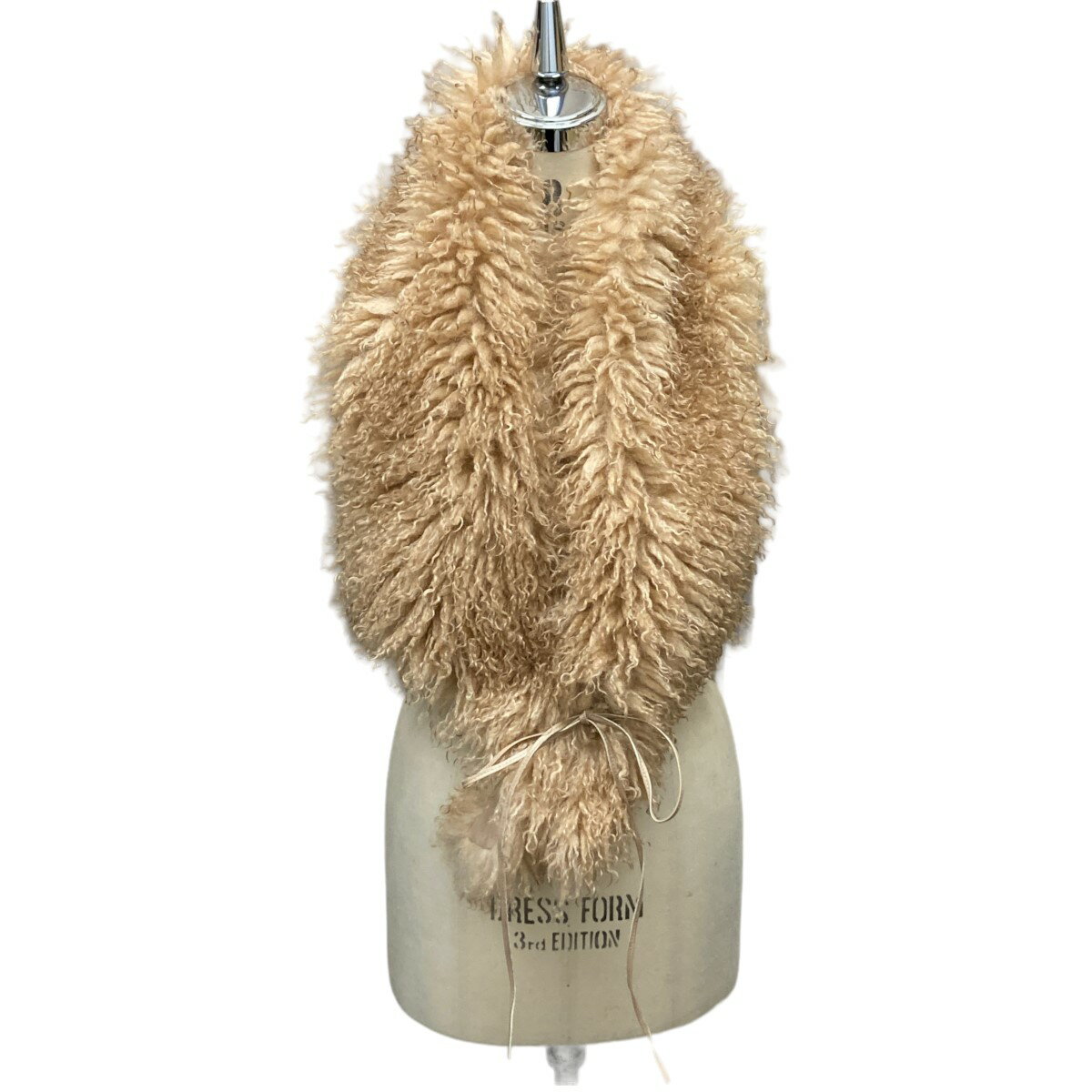 【中古】provoke 「Fake fur cape」 フェイクファーケープ PV-120005 ベージュ サイズ：ONE SIZE 【130124】（プロヴォーク）