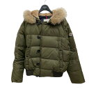 【中古】MONCLER　BULGARIE ダウンジャケット グリーン サイズ：0 【200124】（ ...