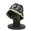 【中古】Story mfgBREW HAT BLUE SNAIL　コットンニットハット ブラック【価格見直し】