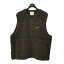 【中古】snow peak　Wool Fleece Vest ハーフジップフリースベスト JK-19AU117 ブラウン サイズ：XL 【260124】（スノーピーク）