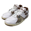 NIKE×stussy　｢Air Flight 89 Low SP｣エアフライトローカットスニーカー FD6475-100 ホワイト×ブラウン サイズ：30．0 （ナイキ×ステューシー）