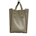 【中古】Hender Scheme「assemble hand bag tall M」 レザートートバッグ ベージュ サイズ：M【価格見直し】