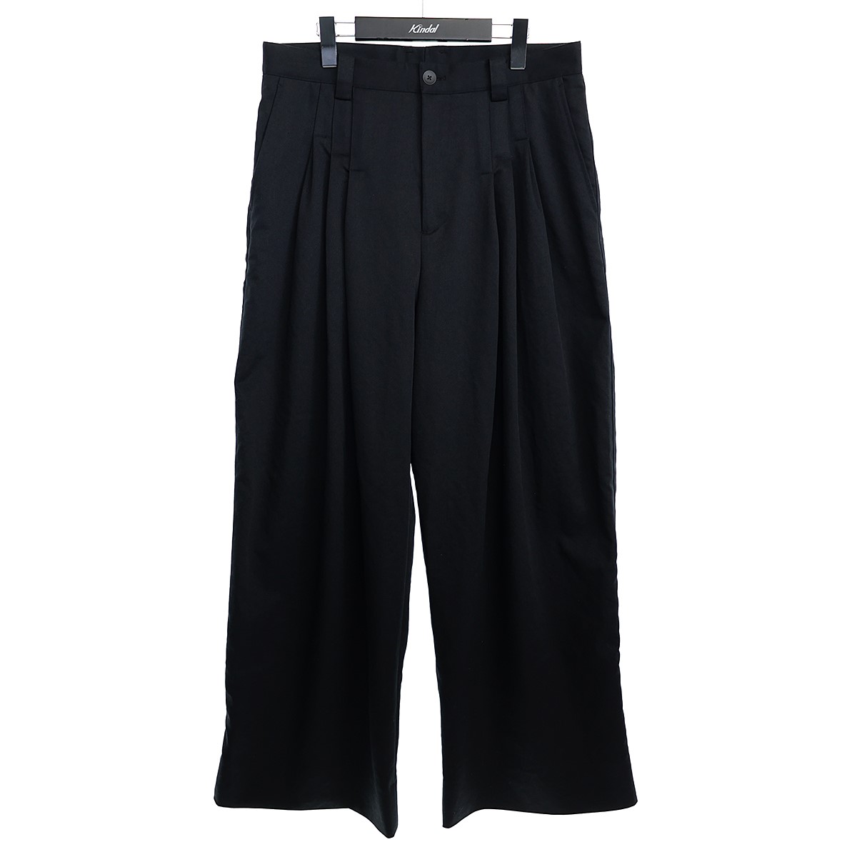 【中古】JOSEPH STUDIO3タックワイドパンツ ブラック サイズ：8【価格見直し】