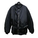 【中古】PRADA　22AW Re-Nylon bomber jacket リナイロン ボンバージャケット ブラック サイズ：XS 【310124】（プラダ）