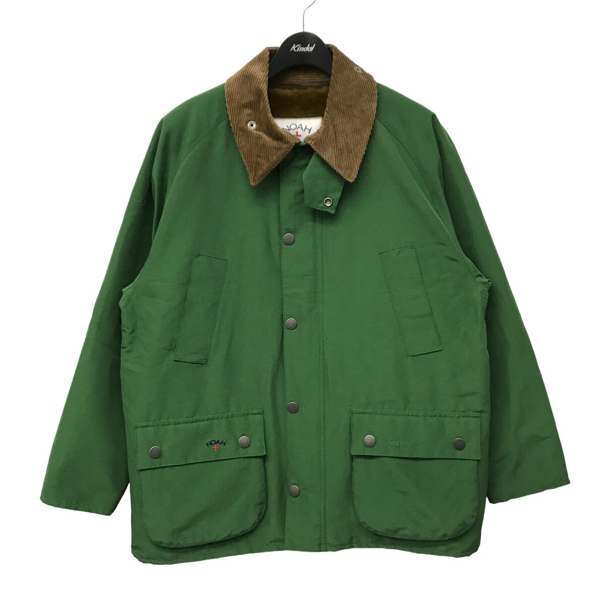 【中古】Barbour×Noah60／40 BEDALE CASUAL ZIP IN LINER グリーン サイズ：M【価格見直し】