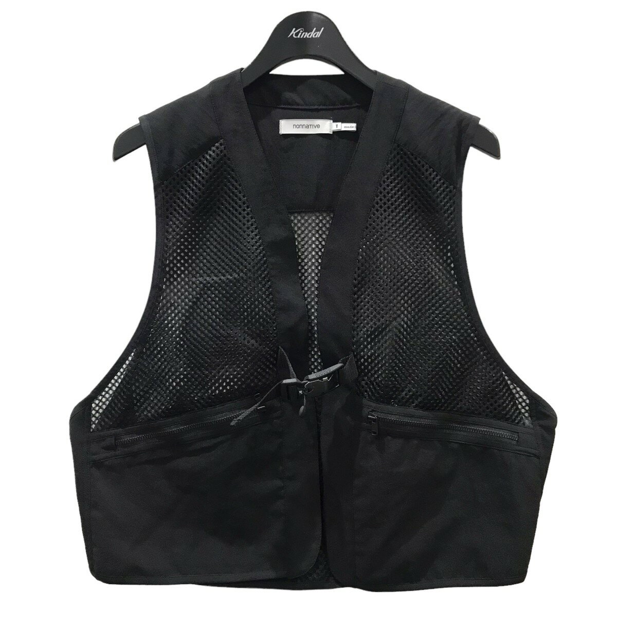 【中古】nonnativeバックルメッシュベスト JOGGER VEST NN-V4204 ブラック サイズ：1【価格見直し】