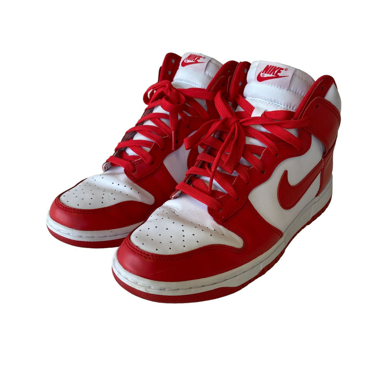 NIKE　DUNK HIGH RETRO Campion Ship White AND Red レッド×ホワイト サイズ：28cm （ナイキ）