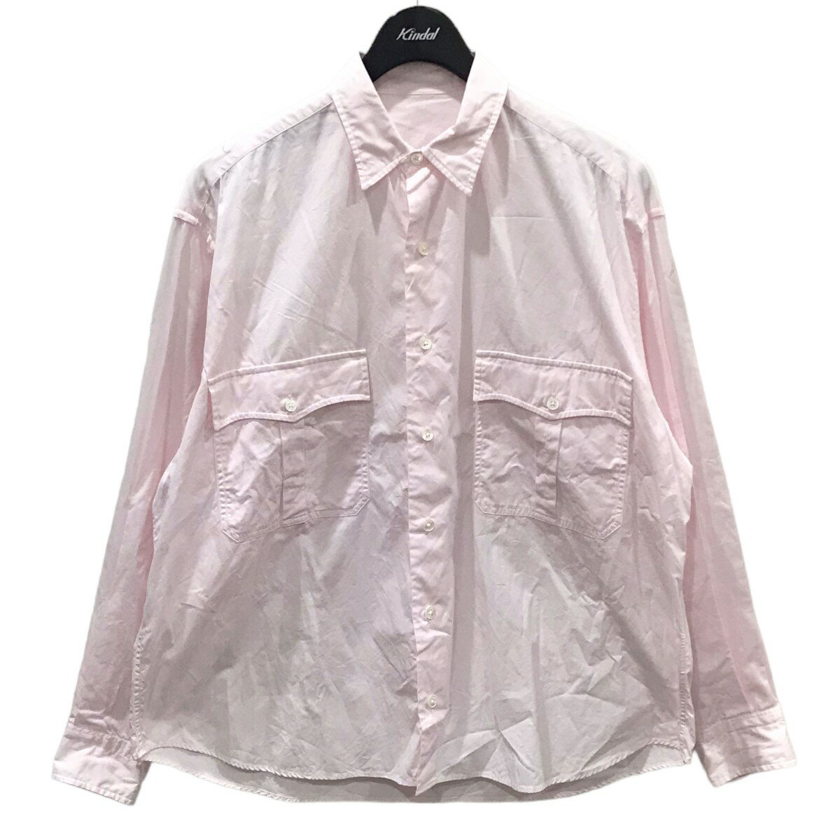 【中古】Porter Classic長袖シャツ ROLL UP SHIRT ロールアップシャツ ピンク サイズ：S【価格見直し】 1