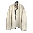 【中古】3MAN「BLANKET JACKET」 ブランケットジャケット アイボリー サイズ：S／M【価格見直し】