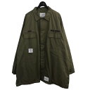 【中古】WTAPS20AW 「GUARDIAN JACKET NYCO OXFORD」 ミリタリージャケット カーキ サイズ：3【価格見直し】