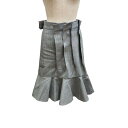 yÁzsacai@23AWuWool Melton Mix Chalk Stripe SkirtvE[XJ[g O[ TCYF0 y130224ziTJCj