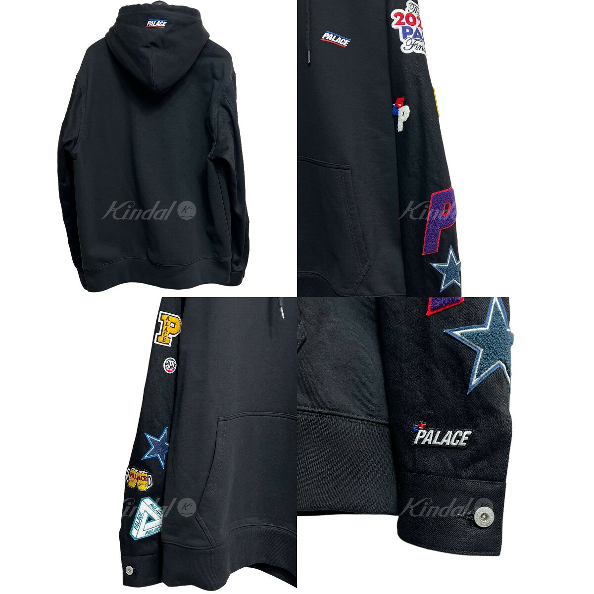 中古】JUNYA WATANABE MAN 2024SS PALACEカスタマイズパーカーブラック 