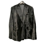 【中古】CELINEベルベットスモーキングジャケット ブラック サイズ：44【価格見直し】