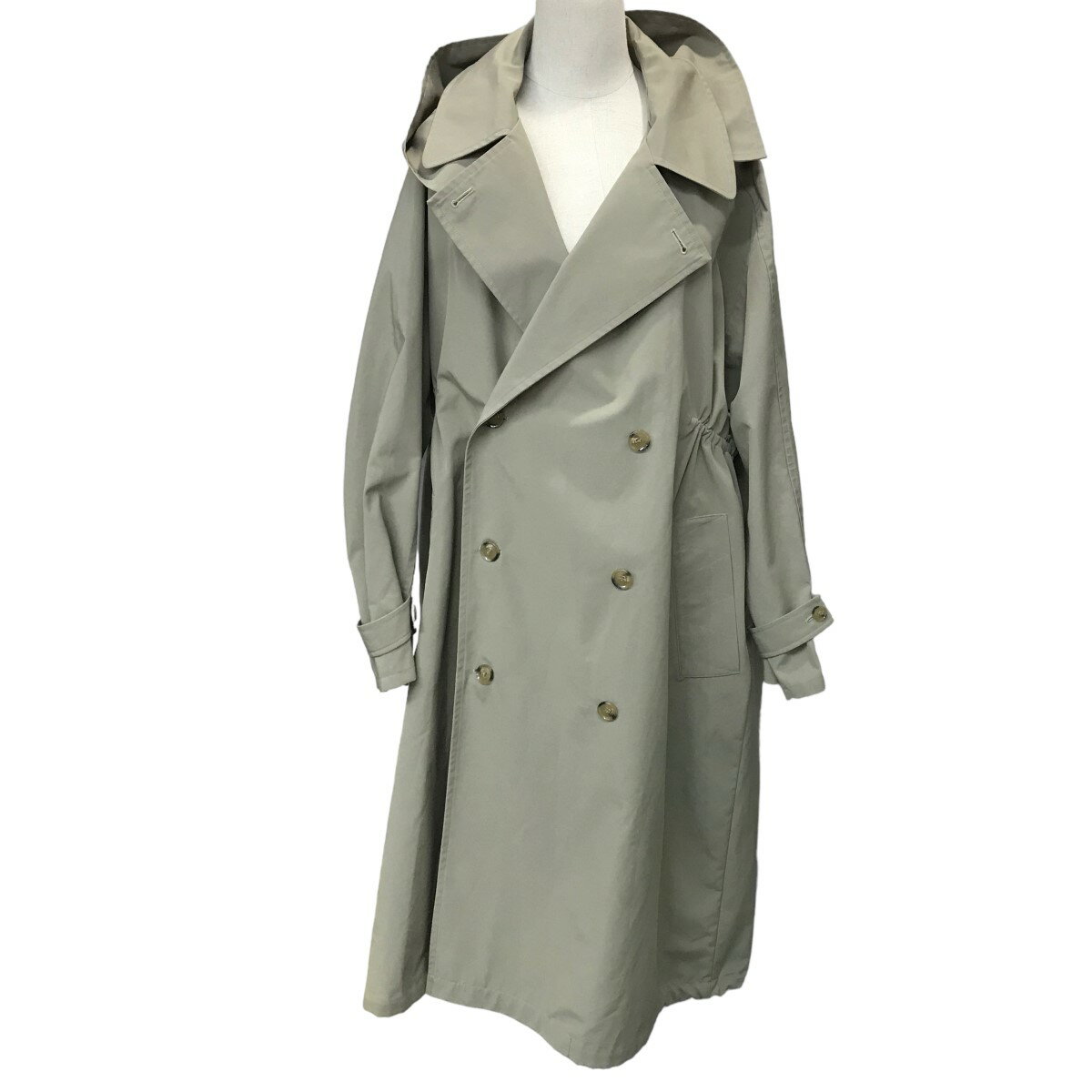 【中古】VACHEMENT22AW chaos別注ビッグトレンチコート カーキ サイズ：F【価格見直し】のサムネイル