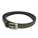 【中古】WTAPS 23AW「T15 BELT」ナローベルト オリーブ サイズ：記載無 【160224】（ダブルタップス）