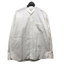 The CLASIK　21SS｢COLLARLESS SHIRT｣THOMAS MASONカラーレスシャツ ホワイト サイズ：46 （ザ・クラシック）